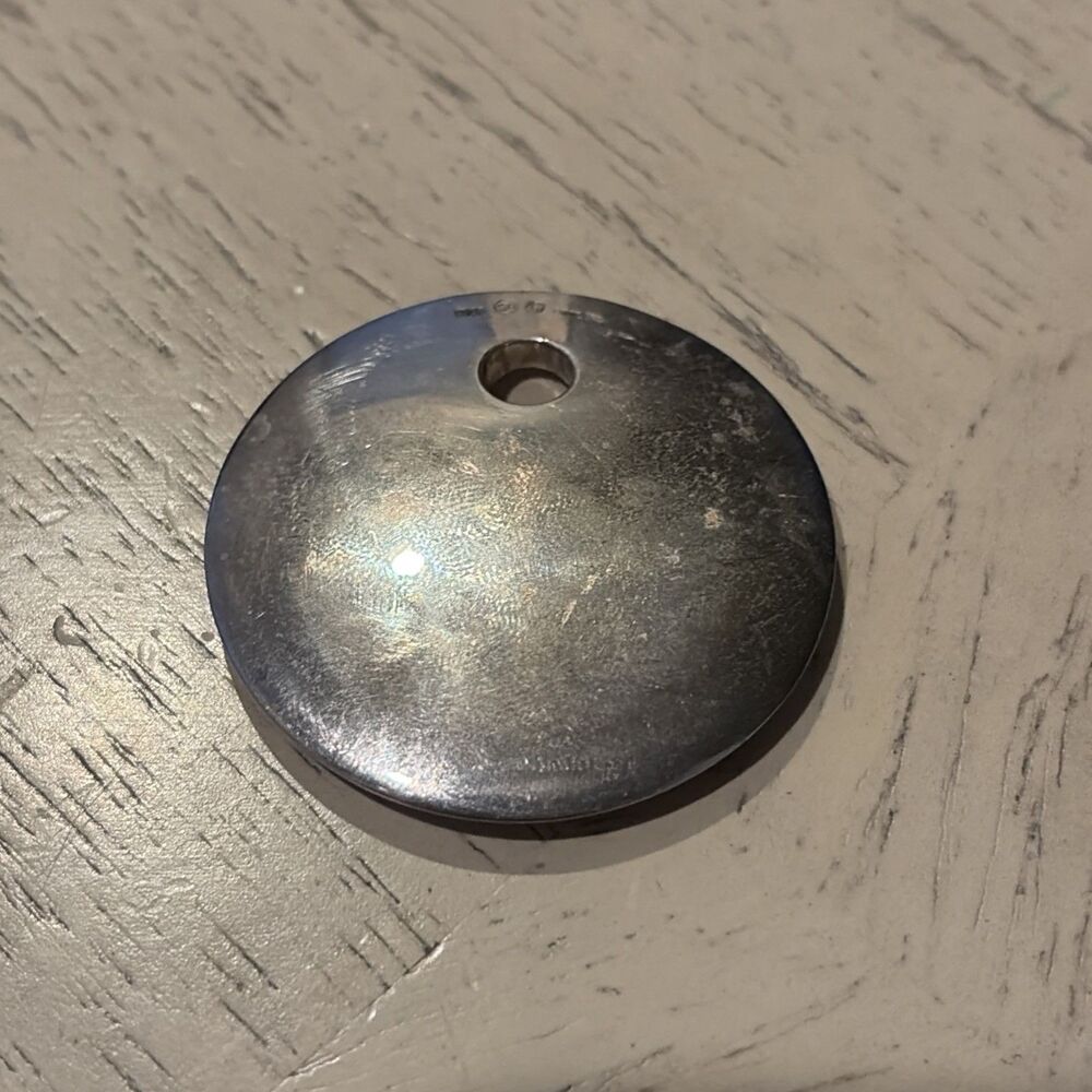 925 Sterling Silver Vintage Modernist Pendant 18 Grams Sterling